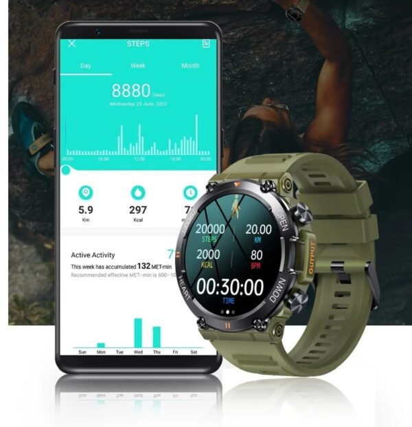 Reloj De Pulsera Inteligente Smartwatches, Qungo K56 Pro, Llamadas