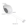 Tendedero Plegable Colgador Retractil Pared Doble Linea 30m Color Blanco