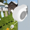 Tendedero Plegable Colgador Retractil Pared Doble Linea 30m Color Blanco