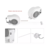 Tendedero Plegable Colgador Retractil Pared Doble Linea 30m Color Blanco