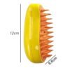 Cepillo De Vapor Para Gatos 3 En 1 Autolimpiante Amarillo