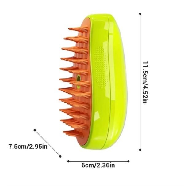 Cepillo De Vapor Para Gatos 3 En 1 Autolimpiante Verde