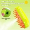 Cepillo De Vapor Para Gatos 3 En 1 Autolimpiante Verde