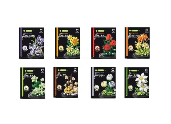 Urna De Construcción Ramos Suculenta En Bloques, Flor Eterna Petalos