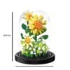 Urna De Construcción Ramos Suculenta En Bloques, Flor Eterna Girasol