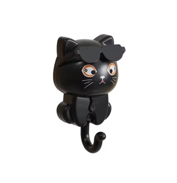 Gancho De Gato Autoadhesivo Multifuncional Portallaves Negro