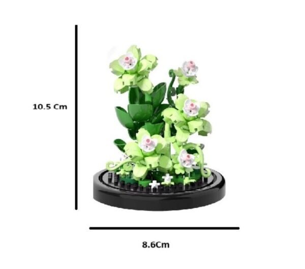 Urna De Construcción Ramos Suculenta En Bloques, Flor Eterna verde