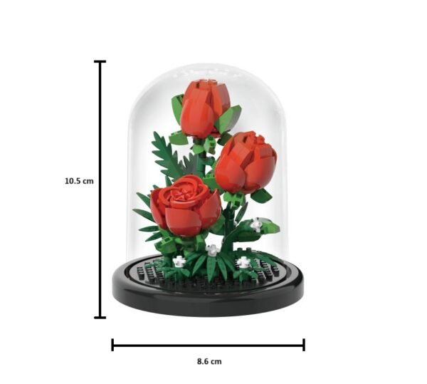 Urna De Construcción Ramos Suculenta En Bloques, Flor Eterna Rosa