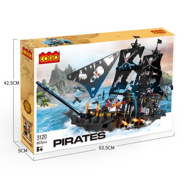 Cogo Barco Pirata Set3120 De 807 Piezas