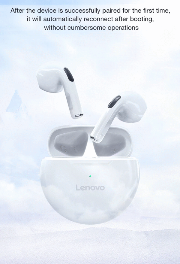 Audifonos Inalámbricos Bluetooth Lenovo Livepods HT38 HD Blanco