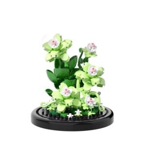 Urna De Construcción Ramos Suculenta En Bloques, Flor Eterna verde