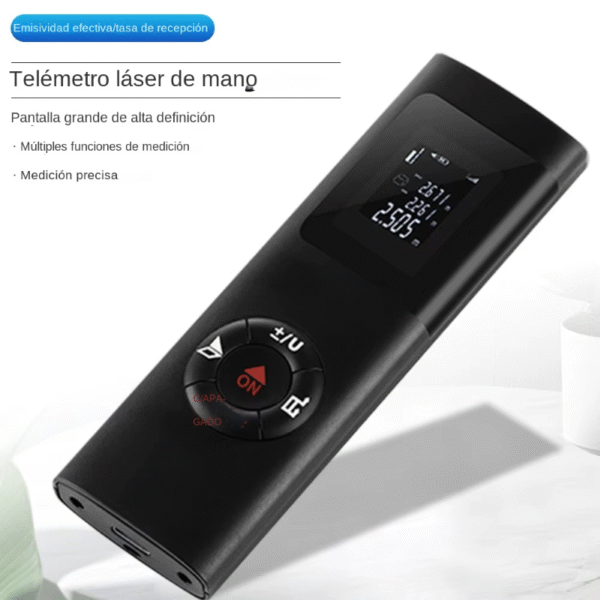 Telémetro Digital, Mini Metro Láser Recargable Resistente