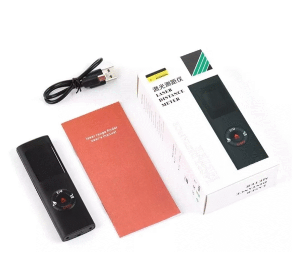 Telémetro Digital, Mini Metro Láser Recargable Resistente