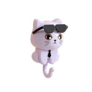 Gancho De Gato Autoadhesivo Multifuncional Portallaves Lila