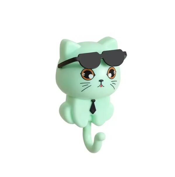 Gancho De Gato Autoadhesivo Multifuncional Portallaves Verde