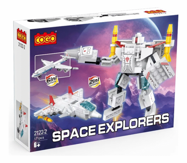 Cogo Exploradores Del Espacio 2 En 1 Set2122-2 De 171 Piezas