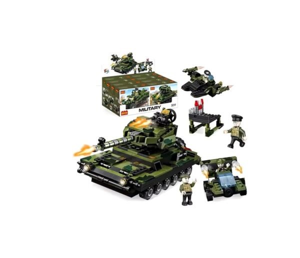 00 Cogo Exploradores Militar 8 En 1 Set3019 De 844 Piezas