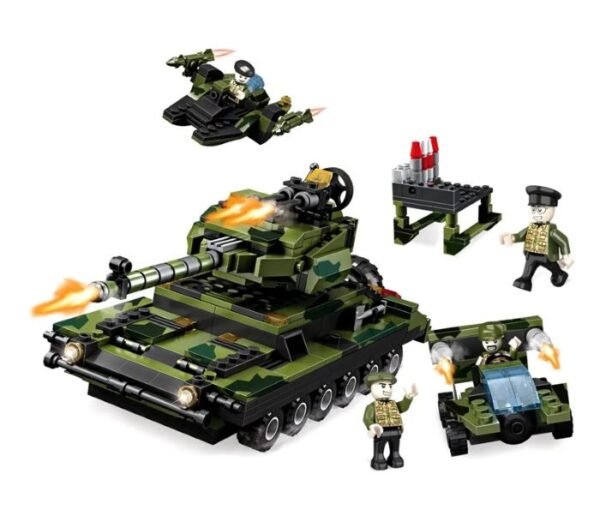 01 Cogo Exploradores Militar 8 En 1 Set3019 De 844 Piezas