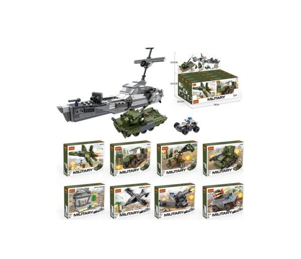Cogo Exploradores Militar 8 En 2 Set3041 De 877 Piezas