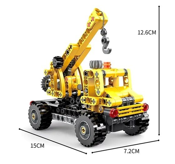 01 Cogo Grúa De Construcción 3 En 1 Set3090 De 235 Piezas