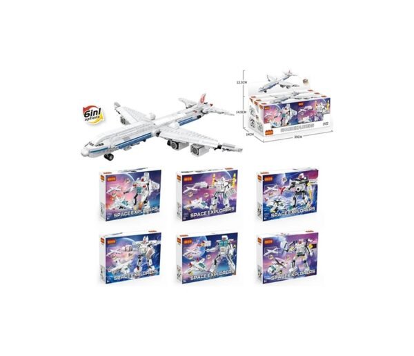 01 Cogo Exploradores Del Espacio 6 En 1 Set2122 De 1043 Piezas