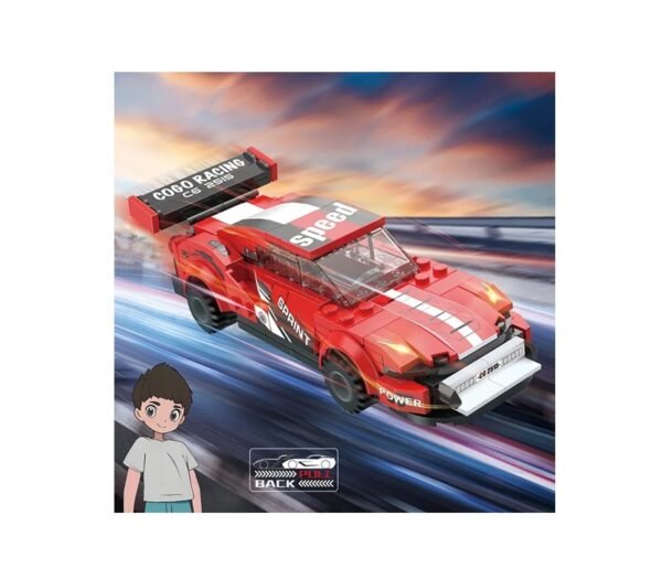 03 Cogo Auto De Carreras Power C6 Set 3425 De 195 Piezas