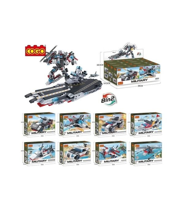 Cogo Exploradores Militar Naval 8 En 2 Set3020 De 771 Piezas