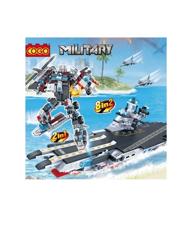 Cogo Exploradores Militar Naval 8 En 2 Set3020 De 771 Piezas