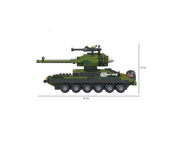 05 Cogo Exploradores Militar 8 En 1 Set3019 De 844 Piezas
