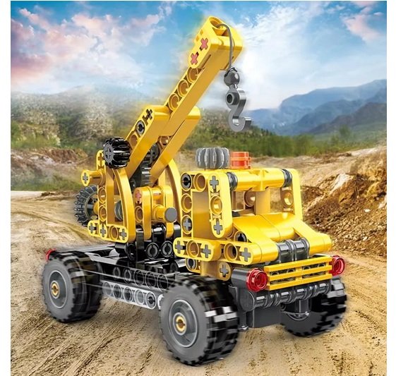 06 Cogo Grúa De Construcción 3 En 1 Set3090 De 235 Piezas