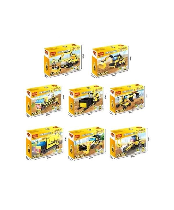 07 Cogo Maquinas De Construccion 8 En 1 Set3039 De 846 Piezas