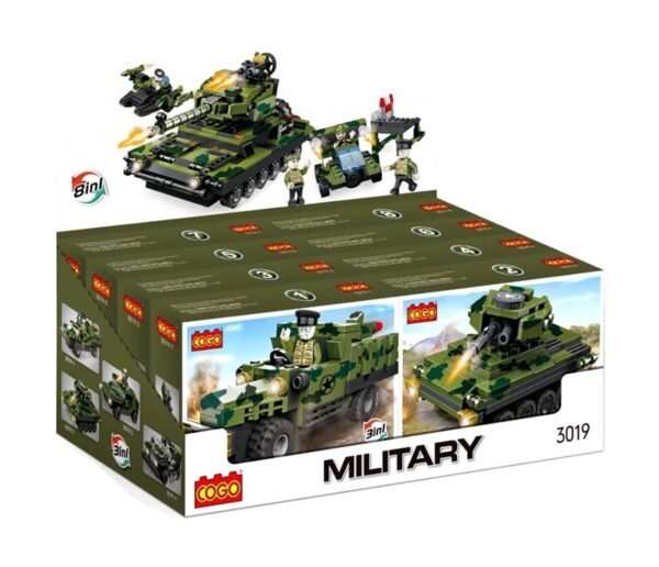 Cogo Exploradores Militar 3 En 1 Set3019-6 De 94 Piezas