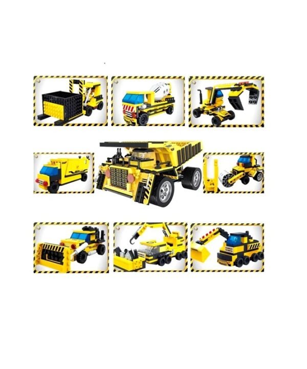 08 Cogo Maquinas De Construccion 8 En 1 Set3039 De 846 Piezas