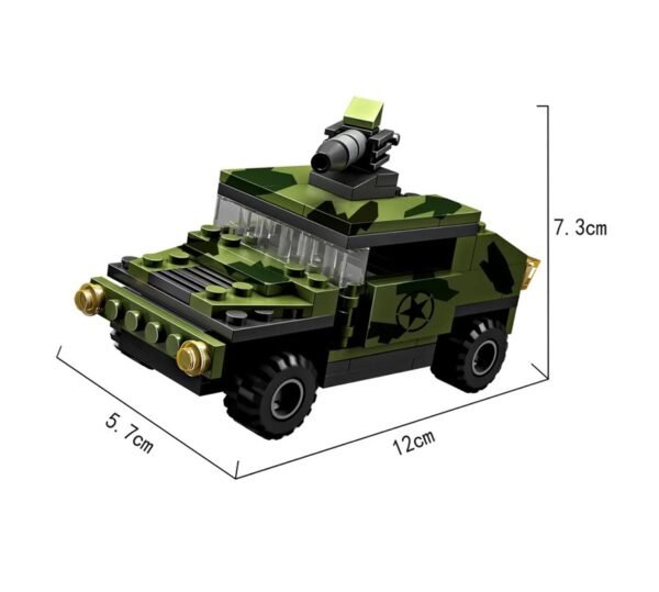 Cogo Exploradores Militar 3 En 1 Set3019-3 De 110 Piezas