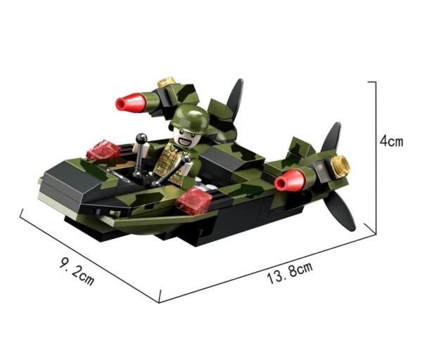 Cogo Exploradores Militar 3 En 1 Set3019-6 De 94 Piezas