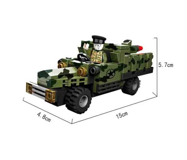 Cogo Exploradores Militar 3 En 1 Set3019-1 De 121 Piezas