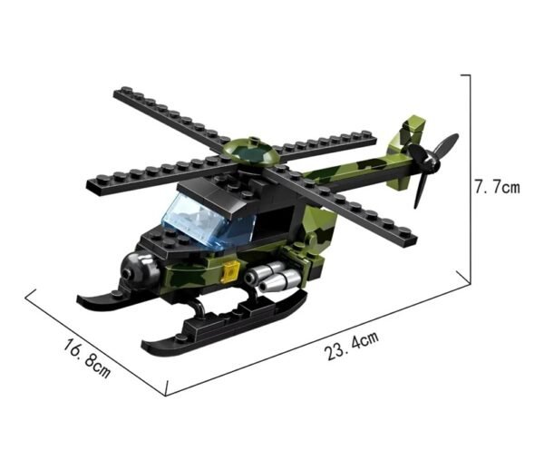 Cogo Exploradores Militar 3 En 1 Set3019-8 De 111 Piezas
