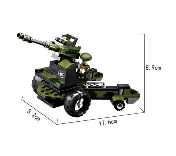 Cogo Exploradores Militar 3 En 1 Set3019-5 De 108 Piezas