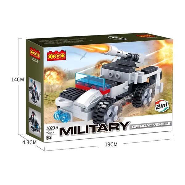 Cogo Exploradores Militar Naval 2 En 1 Set3020-3 De 92 Piezas