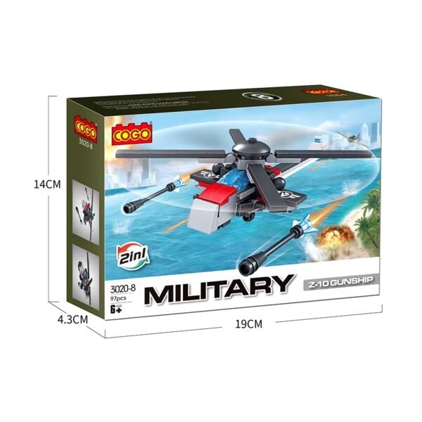 Cogo Exploradores Militar Naval 2 En 1 Set3020-8 De 97 Piezas