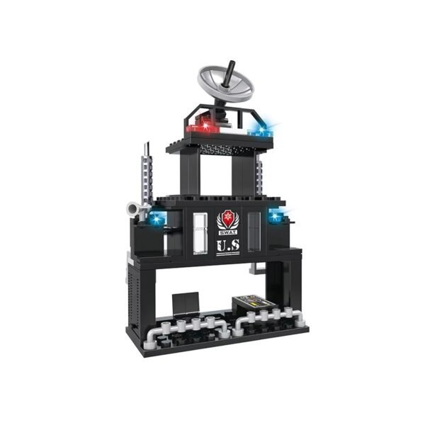 Cogo Policia De La Ciudad Neo 3 En 1 Set3025-1 De 81 Piezas