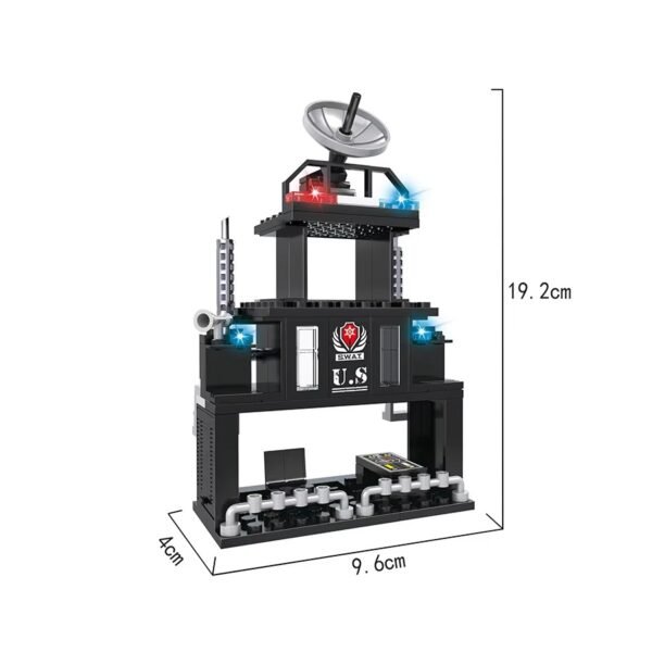 Cogo Policia De La Ciudad Neo 3 En 1 Set3025-1 De 81 Piezas