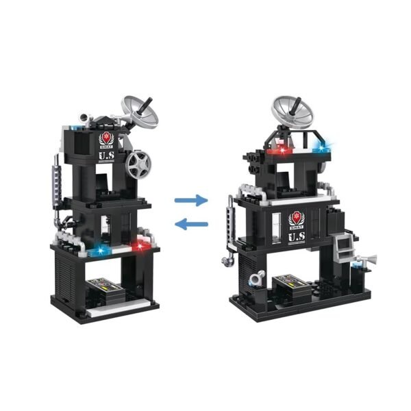 Cogo Policia De La Ciudad Neo 3 En 1 Set3025-1 De 81 Piezas