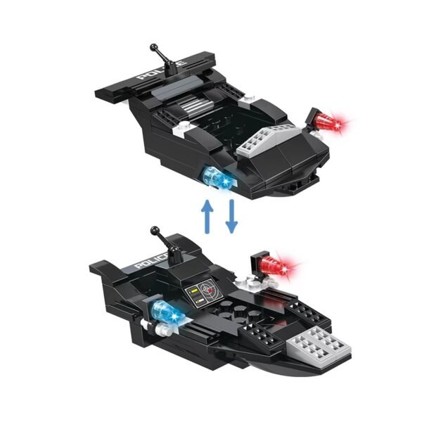 Cogo Policia De La Ciudad Neo 3 En 1 Set3025-3 De 93 Piezas