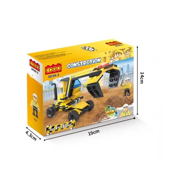 3039-3-1 Cogo Maquinas De Construccion Set3039-3 De 105 Piezas