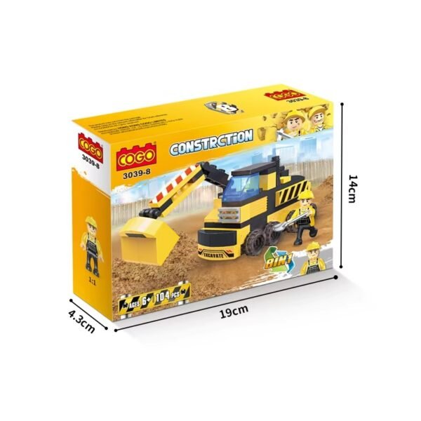 Cogo Maquinas De Construccion Set3039-8 De 104 Piezas