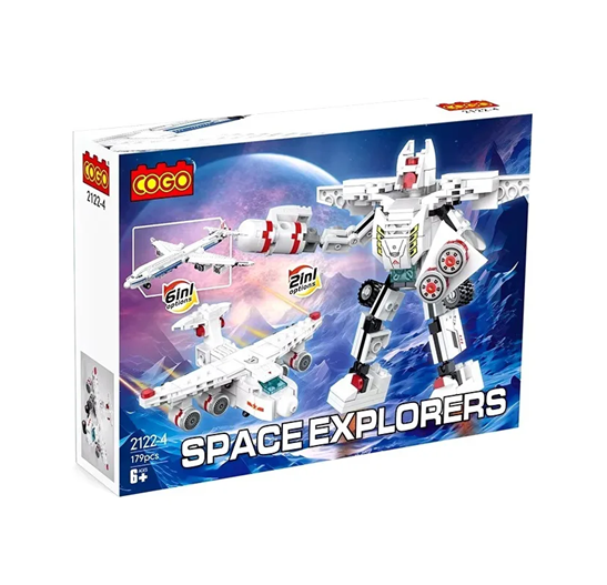 5 Cogo Exploradores Del Espacio 2 En 1 Set2122-4 De 179 Piezas