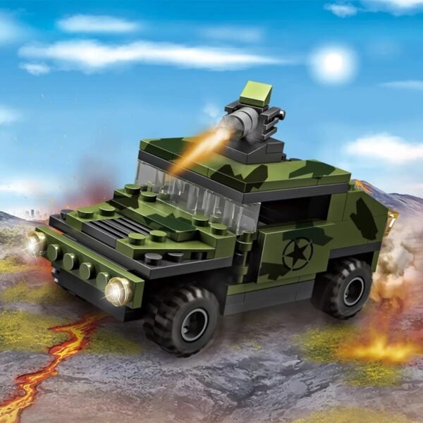 Cogo Exploradores Militar 3 En 1 Set3019-3 De 110 Piezas