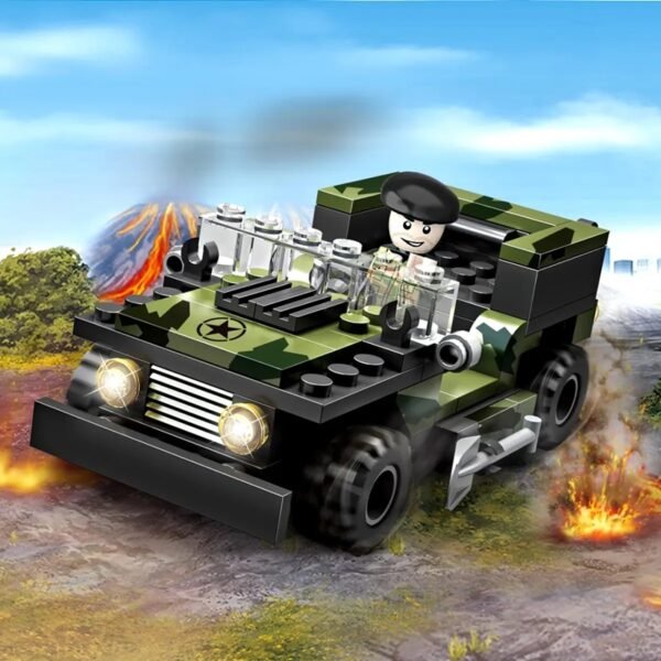 5 Cogo Exploradores Militar 3 En 1 Set3019-4 De 102 Piezas