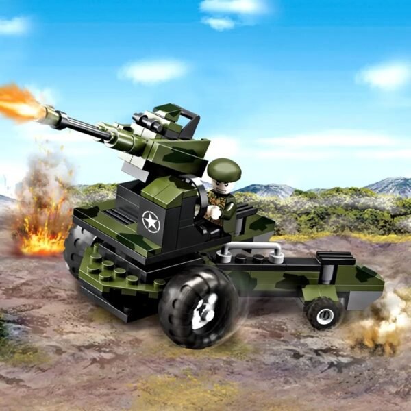 Cogo Exploradores Militar 3 En 1 Set3019-5 De 108 Piezas